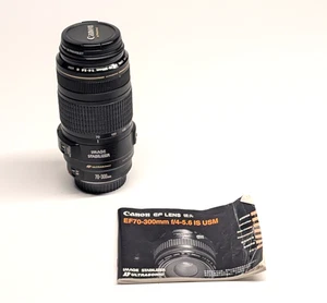 * EXCELENTE * Lente teleobjetivo zoom Canon EF 70-300 mm f/4-5,6 IS USM - Imagen 1 de 7