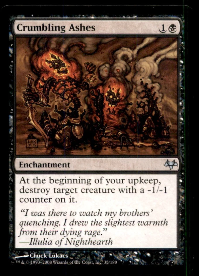 MTG Crumbling Ashes LP Light Play Eventide [5204] - Image 1 of 1