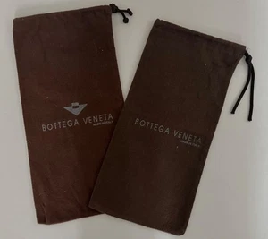 2 BOTTEGA VENETA Dust Bags Brown Drawstring 15” x 7” Shoe Travel - Picture 1 of 3