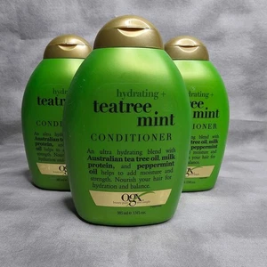 (3) OGX Hydrating + Teatree Mint Conditioner 13 oz Tea Tree Sulfate Free NEW - Picture 1 of 2