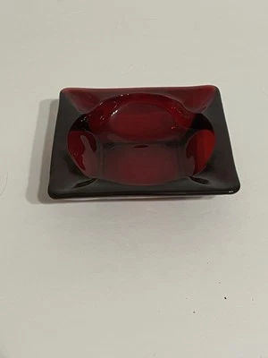 Anchor Hocking Vintage Ruby Red Ashtray  - Image 1 of 4