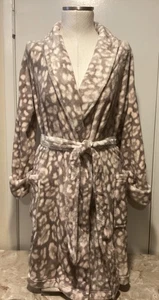 Soma kurzer Plüsch Jaguar Spot G. silber taupe Morgenmantel S/M Small Medium neu mit Etikett $ 79 - Bild 1 von 2