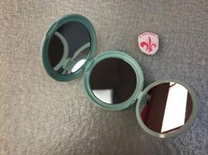 accessori stile specchio compatto 3 in 1 include verde ingrandimento - Foto 1 di 3