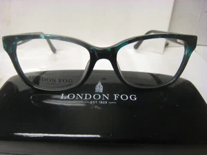 London Fog SARA in JADE 51- 15-140 mm montatura per occhiali DEMO e custodia generica - Foto 1 di 5