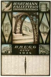 Póster Original Vintage PUENTES DE ACERO 1924/1930 (2) - Imagen 1 de 2