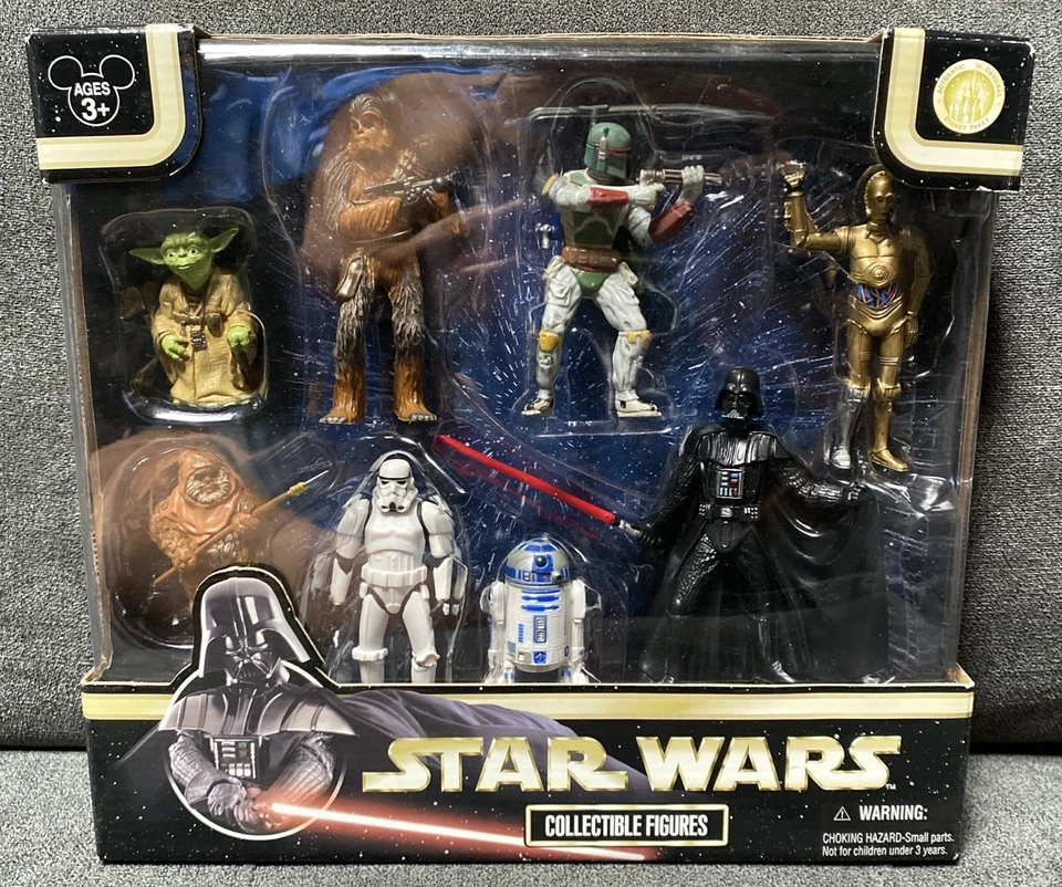 Star Wars Disney World Park 2007 Collectible Action Figures Darth Vader C3po