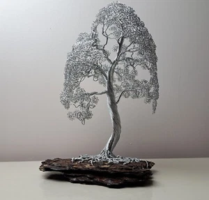 Wire Tree Hand Made Sculpture - Picture 1 of 3