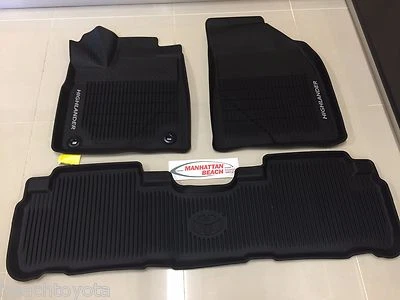 2014-2019 TOYOTA HIGHLANDER OEM ALL WEATHER FLOOR LINER MATS PT908-48165-02 — 第 1/4 张图片