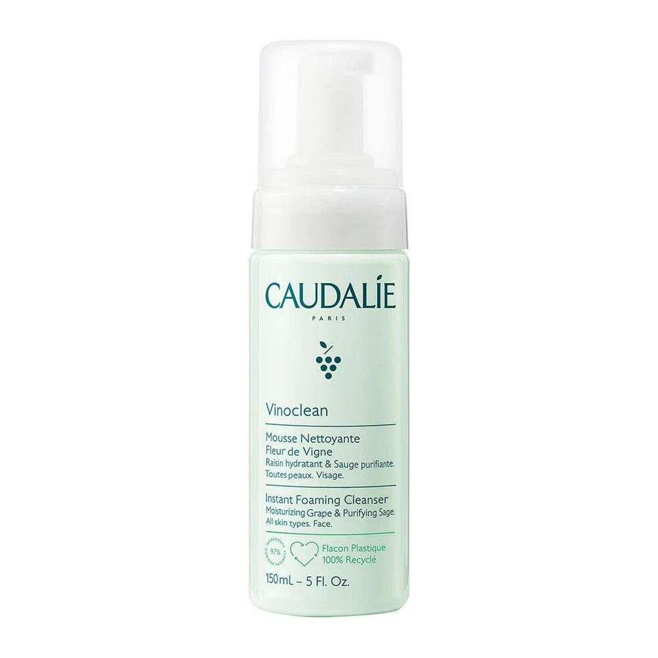 Caudalie Vinoclean - Schiuma Detergente Mousse Soffice e Leggera, 150ml