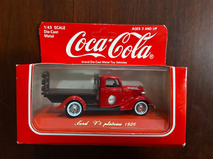Coca Cola 1/43 Scale 1936 Ford V8 Plateau Die-Cast Metal Made in France (1996)