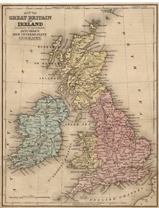 1896 Map of Great Britain and Ireland - Picture 1 of 1