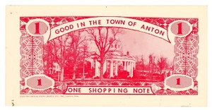US/ Town OF (Anton-Miss P-N.L … 1 Shopping Note ... ND (1979) ... *UNC*😃 - Picture 1 of 2