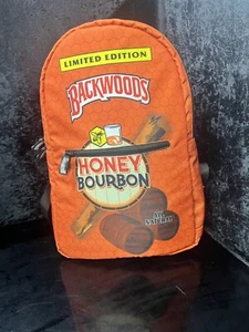 Limited Edition Backwoods Honey Bourbon Backpak Orange &Black Vintage - Picture 1 of 3