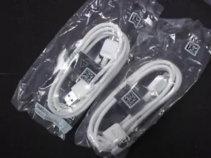 2X Samsung ET-DQ11Y1WE OEM Original 5FT USB 3.0 Galaxy S5/Note3 Charging Cable - Picture 1 of 1