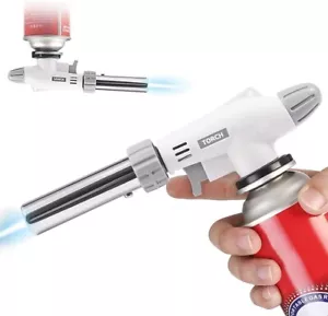 Gas Burner Butane Blow Torch, Upgrade Reverse Use Professional Adjustable Flame - Picture 1 of 7