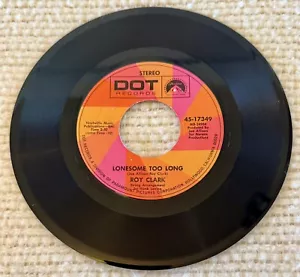 Roy Clark 45 IVE NEVER PICKED COTTON/LONESOME TO GONE Near Mint DOT - Picture 1 of 3