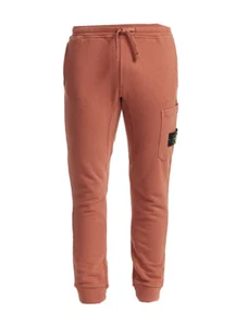$290 STONE ISLAND CORE FLEECE SWEATPANTS RUST large L AUTHENTIC - Picture 1 of 7