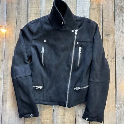 Members Only Black Zipper Soft Jacket Womens Size M - Image 1 of 4