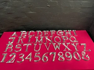 POSH GRAFFITI Decorative Silver Wooden Letters and Number 12 cm Multi Listing - Picture 1 of 71