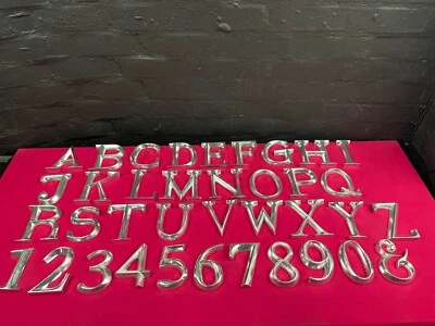 POSH GRAFFITI Decorative Silver Wooden Letters and Number 12 cm Multi Listing - image 1 of 4