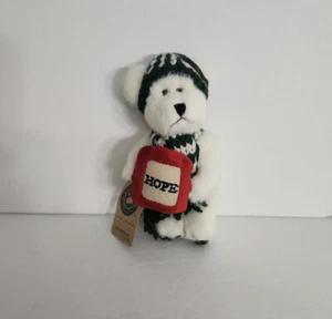 VTG Boyds Bears Plush Christmas Ornament Almee Berrifrost 'Hope' Jointed w/tags - Picture 1 of 2