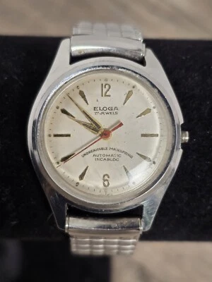 Reloj Pulsera Eloga 17 Joyas Automático Incabloc Hombre FUNCIONA De Colección Foto 1 de 4