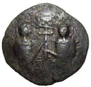 ISLAMIC. ZENGID OF HALAB. NUR AL-DIN MAHMUD, 1144-1174 AD. IMITATING BYZANTINE. - Picture 1 of 3