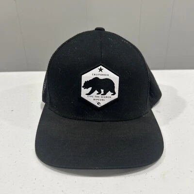 Rip Curl California Bear Patch RIPCURL Sombrero de Camionero Snapback Negro Surfer Surg Foto 1 de 4