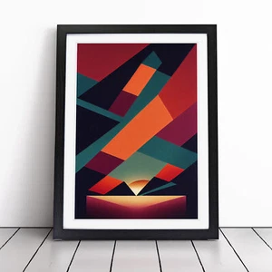 Stampa artistica da parete tramonto astratto incomparabile cornice quadro poster decorazione - Foto 1 di 8