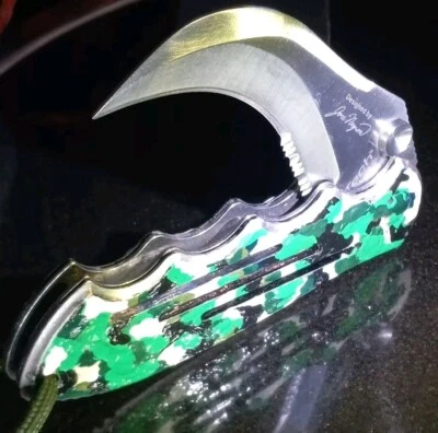 Hoja personalizada Joee Negron MTECH CRAMBIT HAWKSBILL EE. UU. CHN asociación ver descripción Foto 1 de 4