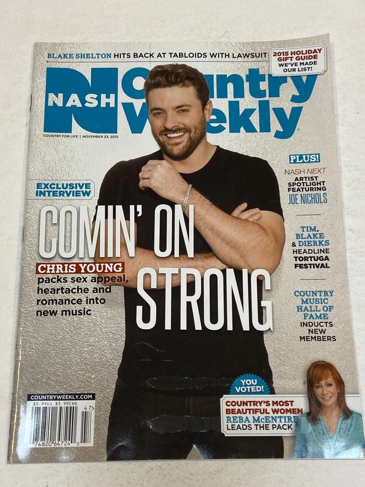 Nash Country Weekly Magazine Nov 23 2016 Chris Young Blake Shelton Reba McEntire - Image 1 of 1