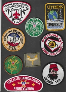 Lot 9 Vintage BSA Patches Region TEN Citizens Expo '74 etc (Gruppe V) - Bild 1 von 2