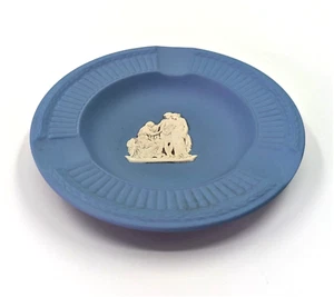 "Jaspe Wedgwood blanco sobre azul 4 1/2"" de diámetro" Cenicero en muy buen estado ¡¡ENVÍO GRATIS!!! - Imagen 1 de 7