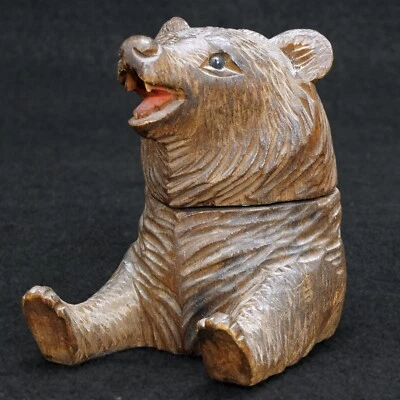 Немецкий/швейцарский Шварцвальд Медведь Чернила Хорошо Начало 20-го В - Изображение 1 из 4