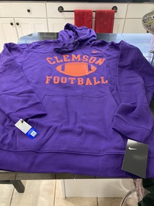 grey clemson moletom com capuz