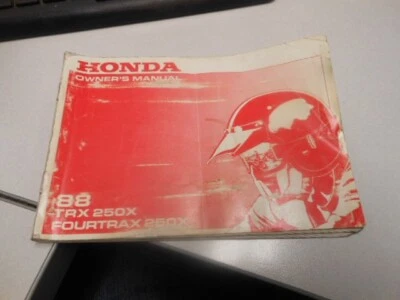 Honda TRX250X Fourtrax 250X 00X31-HC0-6100 1988 manual del propietario de fábrica Foto 1 de 4