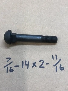 7/16 - 14 X 2 - 11/16 Carriage Wheel Bolt Pre War Antique Vehicle - Bild 1 von 1