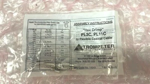 Trompeter Electronics TAI-133 Rev. G Sechskant Crimp Patch Stecker (PL3C, PL11C) - (Menge 10) - Bild 1 von 3