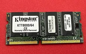 Kingston KTT8000/64 64MB SO DIMM SDRAM for TOSHIBA TECRA - Picture 1 of 2