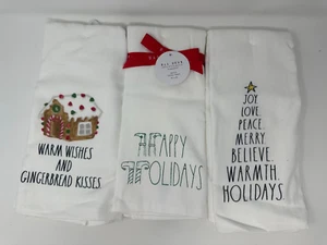 Juego de toallas de cocina de Navidad Rae Dunn, pan de jengibre, vacaciones, se vende por separado, NUEVO - Imagen 1 de 20