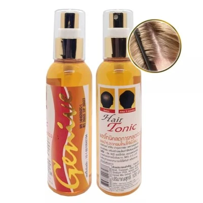 GENIVE Sérum de Crescimento Spray Tônico para Cabelo Longo Rápido Barba Grossa Sobrancelhas 120ml - Imagem 1 de 2