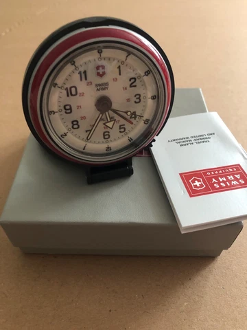 SWISS ARMY  Victorinox Travel alarm clock dual time Cover