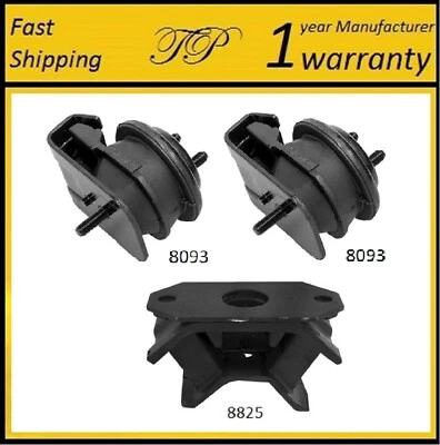 3 件装电机和变速器安装适用于 1999 - 2002 铃木 Grand Vitara 2.5L & 2.7L — 第 1/4 张图片