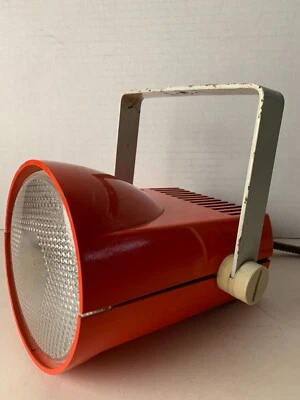 LAMPE PROJECTEUR SPOT METAL LITA - SPACE AGE - VINTAGE ORANGE - Photo 1/4
