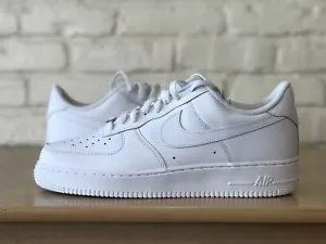 Mens Nike Air Force 1 '07 Low Triple White Classic Retro Size 12 CW2288-111 AF1 - Picture 1 of 12