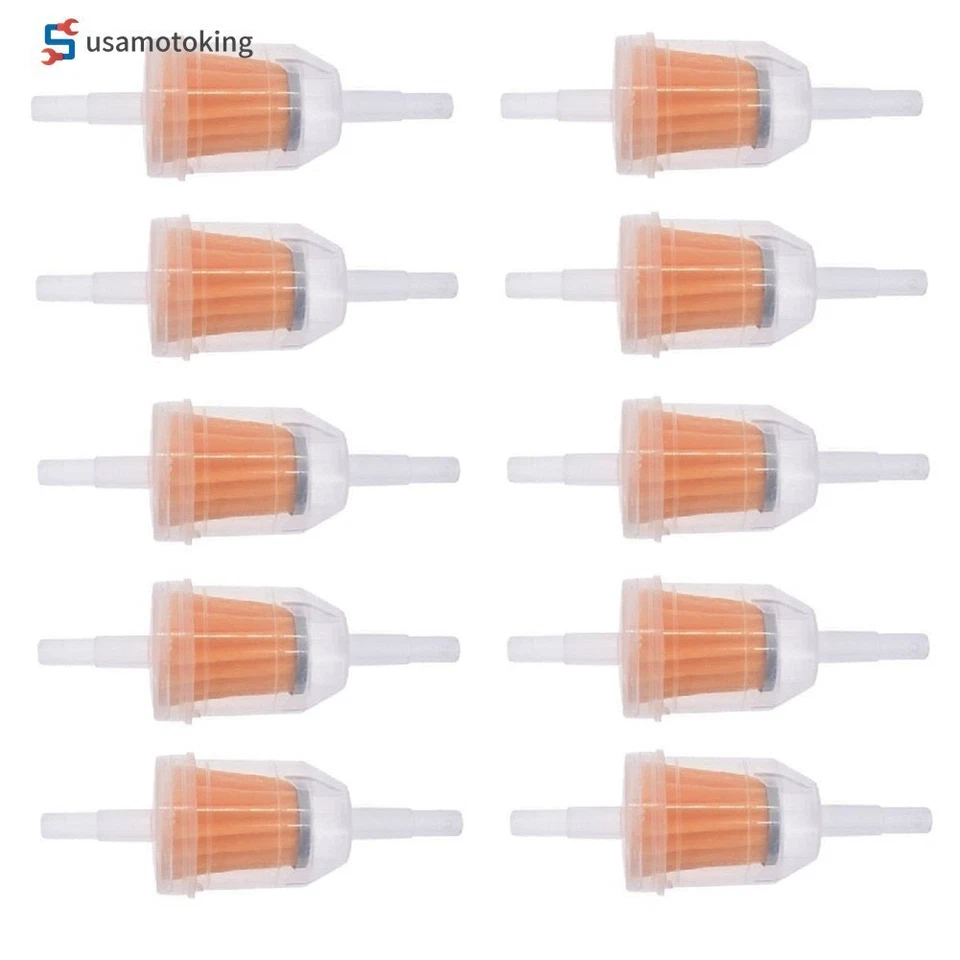 Paquete de 10 filtros de combustible de gasoil para motor nuevo en línea 1/4"" 5/16" línea motor pequeño Foto 1 de 4