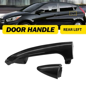 Exterior Door Handle For 2012-2017 Hyundai Accent Rear Driver Left Side Black B - Bild 1 von 10