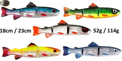 FLADEN MAXXIMUS PREDATOR Living Trout Gummifisch - 18cm & 23cm - Hecht Köder  - Bild 1 von 2