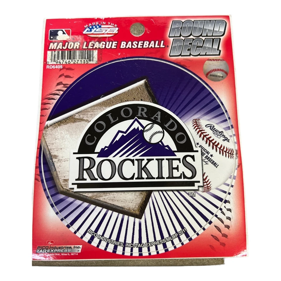 MLB Colorado Rockies Round Decal 4.5" - Image 1 of 1