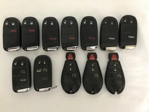 Lot 12 OEM Jeep Logo Keyless Remote Smart key Fob MIXED LOCKSMITH - Picture 1 of 2